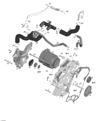 Water Pump, Alternator, Ignition Cover