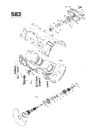 Crankcase, Rotary Valve, Water Pump (583)