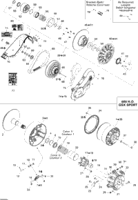 Driven Pulley Gsx 600 Ho