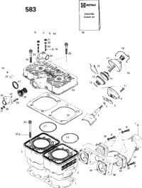 Cylinder And Exhaust Manifold 583