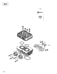 Cylinder, Intake Exhaust Manifold (377)