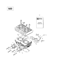 Cylinder, Intake Exhaust Manifold (503)