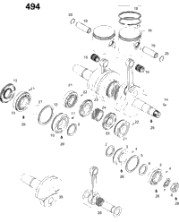 Crankshaft And Pistons 500