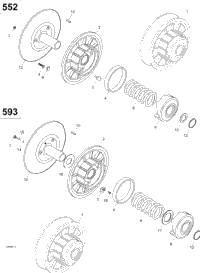 Driven Pulley , 500F Suv