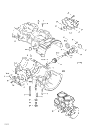 Crankcase, Water Pump And Oil Pump