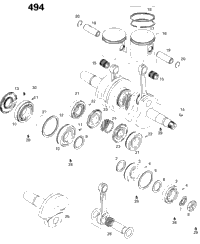 Crankshaft And Pistons 500