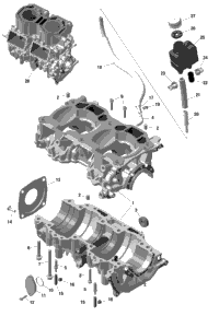 Engine - Crankcase - 598 Rs
