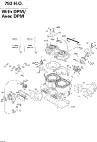 Cylinder, Exhaust Manifold And Reed Valve 793Ho Pdm