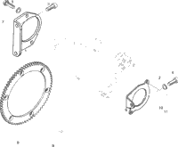 Electric Starter Bracket E, E Lt, Le