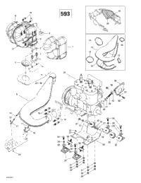 Engine Support And Muffler (593)
