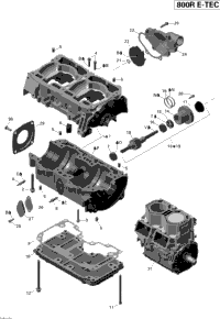 Crankcase And Water Pump (Renegade)
