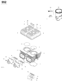 Cylinder And Cylinder Head 550F Suv
