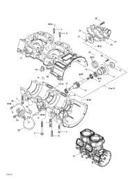 Crankcase, Water Pump And Oil Pump