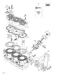 Cylinder, Exhaust Manifold (809)