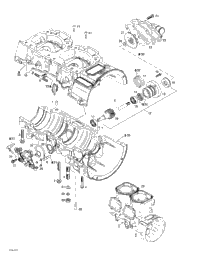 Crankcase, Water Pump And Oil Pump