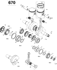 Crankshaft And Pistons 670