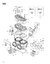 Cylinder, Exhaust Manifold (593)