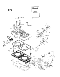 Cylinder, Exhaust Manifold (670)