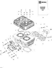 Cylinder And Cylinder Head, Rear Side