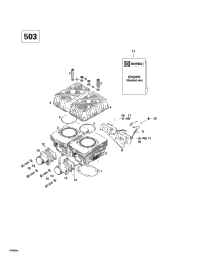 Cylinder, Intake Exhaust Manifold (503)