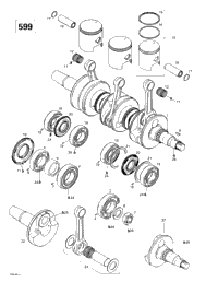 Crankshaft And Pistons (599)