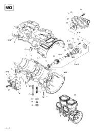 Crankcase, Water Pump And Oil Pump