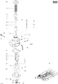 Carburetor Mx Z 552