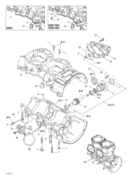 Crankcase, Water Pump And Oil Pump
