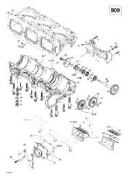Crankcase, Reed Valve, Water Pump
