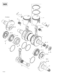 Crankshaft And Pistons (503)
