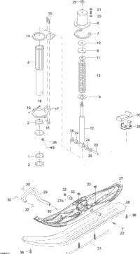 Front Suspension And Ski Swt 550F