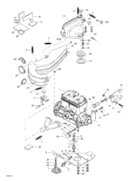 Engine Support And Muffler