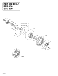 Driven Pulley (Rer 600 Ho, Rer 800