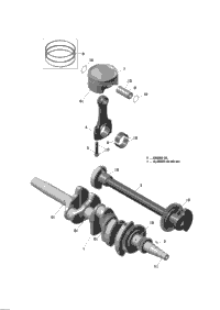 Crankshaft, Pistons And Balance Shaft - 1200 4-Tec