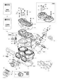 Cylinder, Exhaust Manifold, Reed Valve