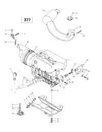 Engine Support And Muffler (377)