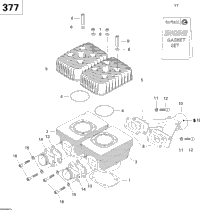 Cylinder And Exhaust Manifold Mx Z 377