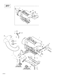 Engine Support Muffler (377)