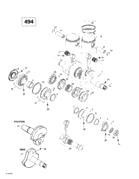 Crankshaft And Pistons (494)