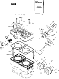 Cylinder And Exhaust Manifold 670
