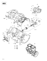 Crankcase, Water Pump And Oil Pump