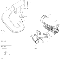 Exhaust System 550F Suv