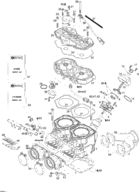 Cylinder, Exhaust Manifold, Reed Valve