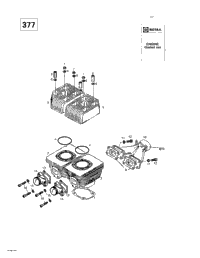 Cylinder, Intake Exhaust Manifold (377)
