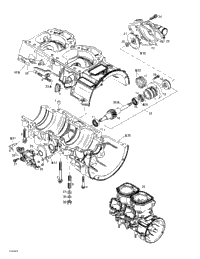 Crankcase, Water Pump And Oil Pump