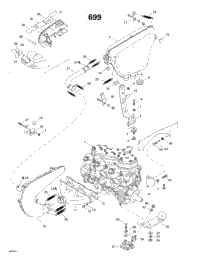 Engine Support And Muffler (699)