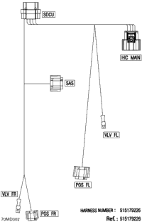Electric - Suspension Wiring Harness - 515179226