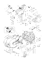 Engine Support And Muffler (599)
