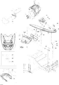 Exhaust System, Summit 550F