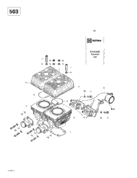 Cylinder, Exhaust Manifold (503)